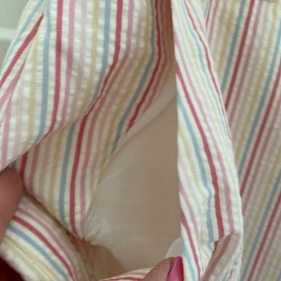 Brooks Brothers Seersucker Pastel Stripe Skirt. Size 12 - Picture 5 of 9